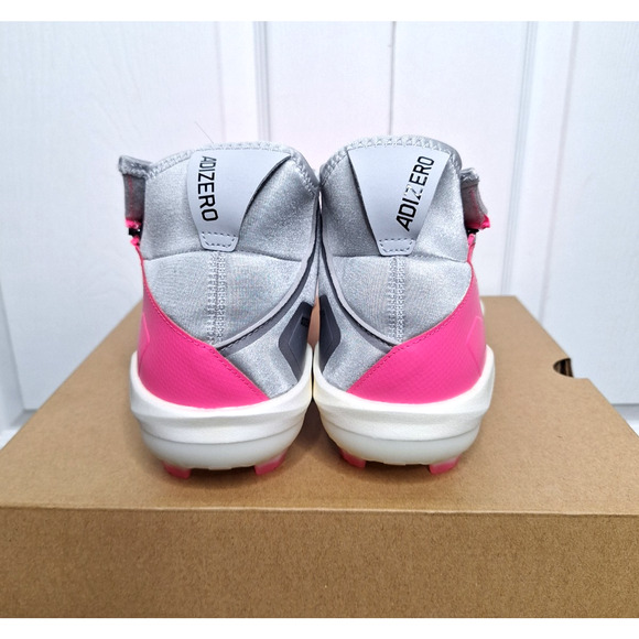 Adidas Adizero Impact+ TPU Pink Silver Baseball Cleats IF3353 size 11.5 No Box main image 5